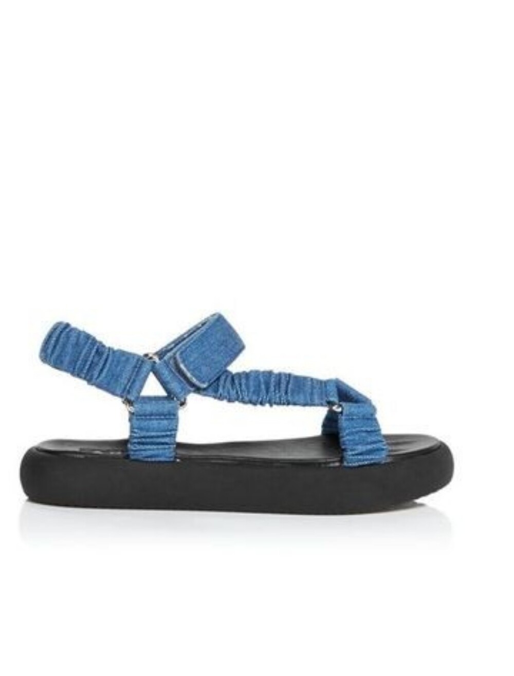 Aqua Tenley Platform Denim Sandals. Color Indigo Blue. Size 10. - Picture 5 of 9
